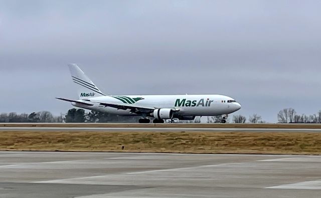 BOEING 767-200 (N773AX) - Not too much we see a 767-200 at GSP!  MasAir up from Mexico City.  1/31/21.