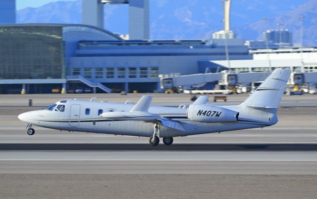 IAI 1124 Westwind (N407W) - N407W 1984 Israel Aircraft Industries 1124A Westwind II C/N 407br /br /McCarran International Airport (KLAS)br /Las Vegas, Nevadabr /TDelCorobr /September 22, 2013