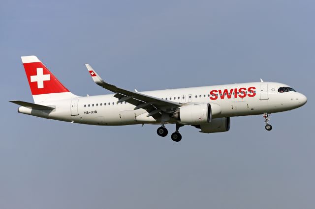 Airbus A320 (HB-JDB) - Photo taken on October 4, 2021.