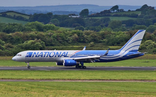 Boeing 757-200 (N567CA) - national b757-223 n567ca after landing at shannon 23/5/17.