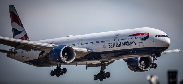 BOEING 777-300ER (G-STBG) - LANDING AT LAX