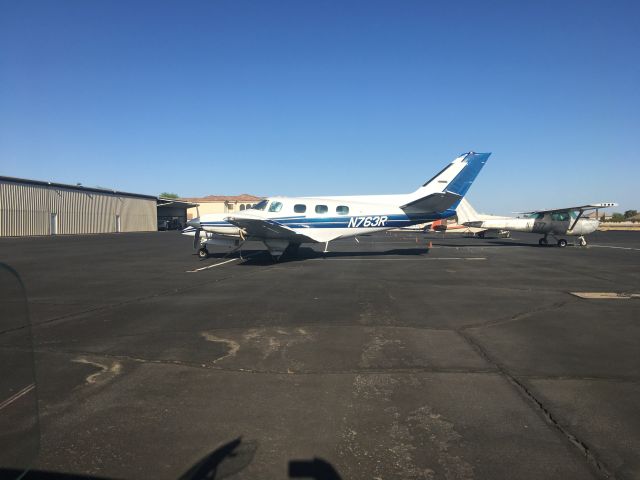 Beechcraft Duke (N763R) - On the Ramp at Pegasus Airpark