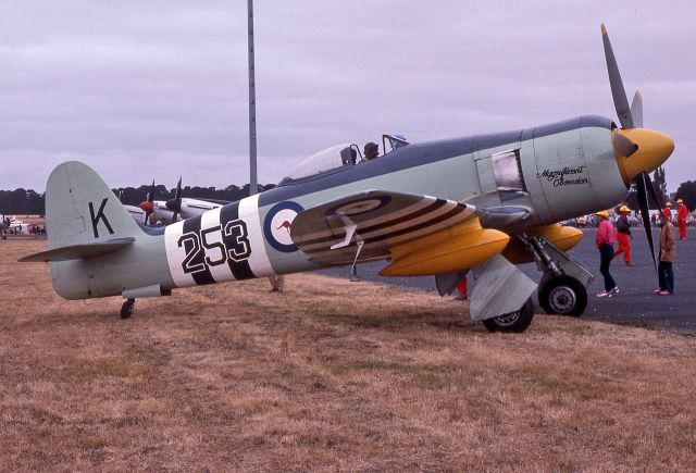 VH-HFA — - AUSTRALIAN NAVY - HAWKER SEA FURY FB11 - REG : VH-HFA / K253/WJ231 (CN 37703ISS23) - BALLARAT AIRPORT VIC. AUSTRALIA - YBLT 17/2/1985