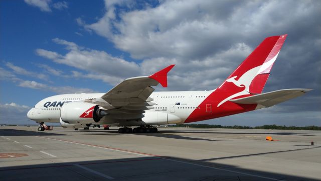 Airbus A380-800 (VH-OQI) - Vor der Überführung nach Victorville im August 2020