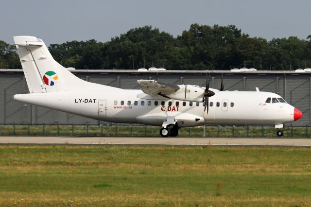 ALENIA Surveyor (ATR-42-500) (LY-DAT) - Operated by Danu Oro Transportas . Photo taken on August 5, 2021.