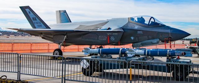 11-5020 — - Lockheed F-35A Lightning II WA 57 OG/CC AF 11-5020 65th Aggressor Squadron - The 65th Aggressor Squadron is a United States Air Force unit currently operating the F-35A Lightning II. It is assigned to the 57th Operations Group at Nellis Air Force Base, Nevada.br /br /Aviation Nation 2022br /Nellis AFB (LSV / KLSV)br /USA - Nevada, November 5, 2022br /Photo: TDelCoro 