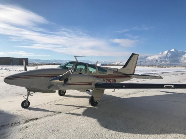 Beechcraft 55 Baron (N7153N) - Morning flight 8 degrees at KMEV