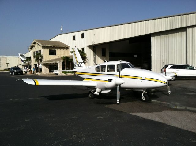 Piper Aztec (N8383C) - N8383C on the ramp at Horseshoe Bay Texas KDZB