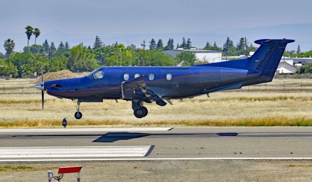 Pilatus PC-12 (N927JC) - Advanced Airliner arriving to the Merced Regional Airport from KLAS 4/29/2022