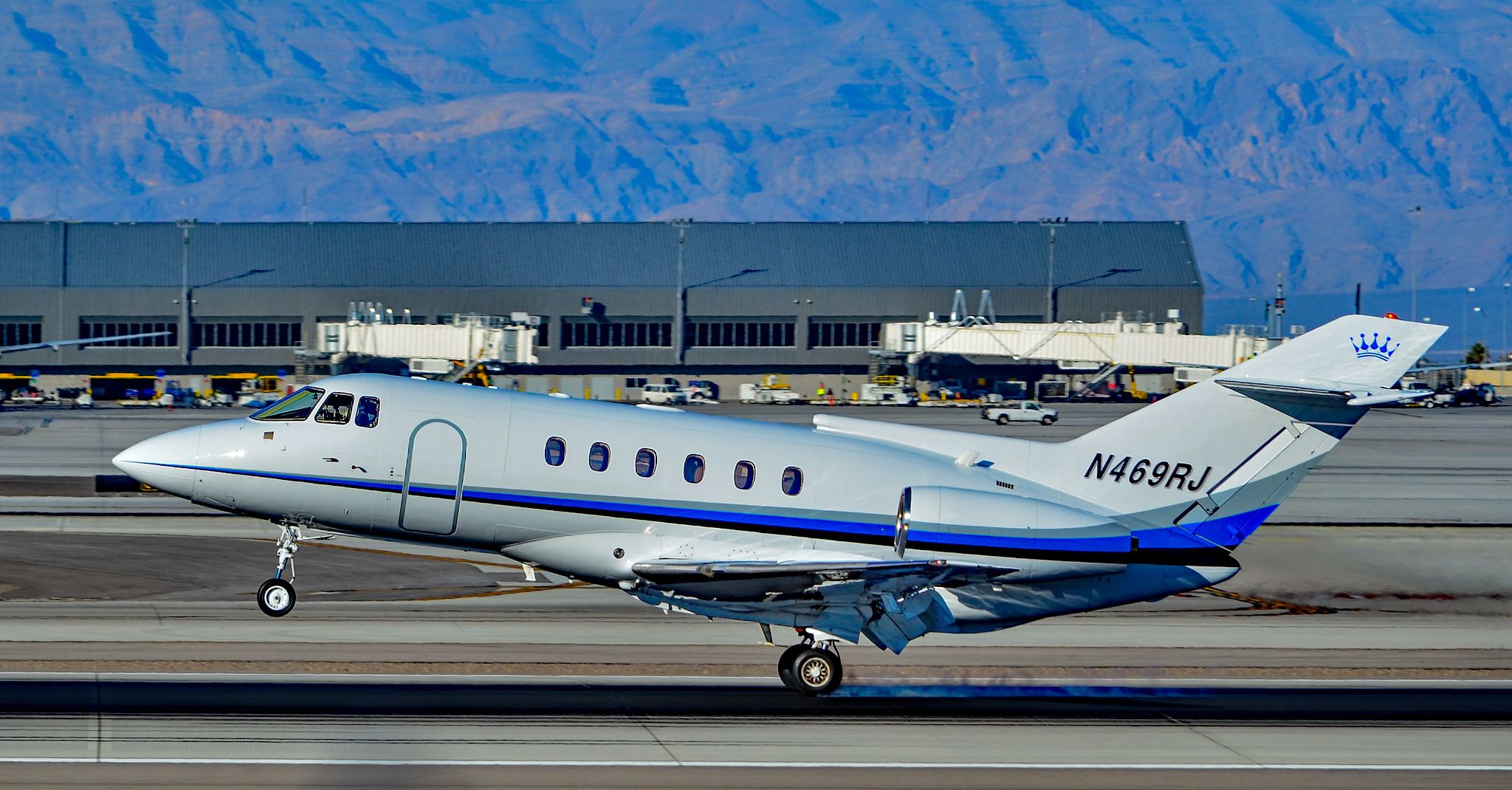 Hawker 800 (N469RJ) - N469RJ 1986 BAE DE HAVILLAND-DH125 SERIES 800A s/n 258067 -Las Vegas - McCarran International (LAS / KLAS)br /USA - Nevada, November 29, 2015br /Photo: Tomás Del Coro 