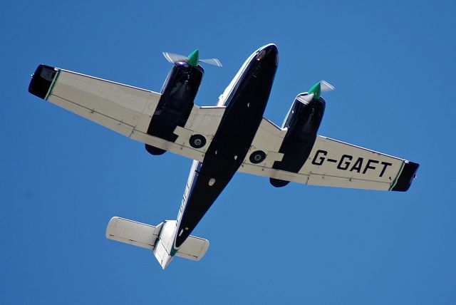 Piper PA-44 Seminole (GAFT) - Atlantic Flight Training (?) - Piper PA-44-180 (G-GAFT) Departing CVT (Photo Jun 2005)