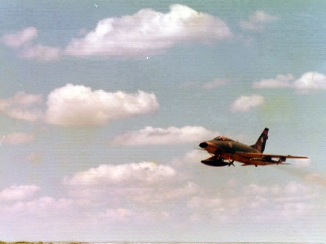 — — - 178th TFG F-100D "Range Tower Check". Grayling, MI. About 1976- 500kts.