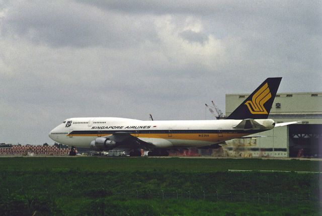 BOEING 747-300 (N123KH) - Departure at Narita Intl Airport Rwy34 on 1987/09/12