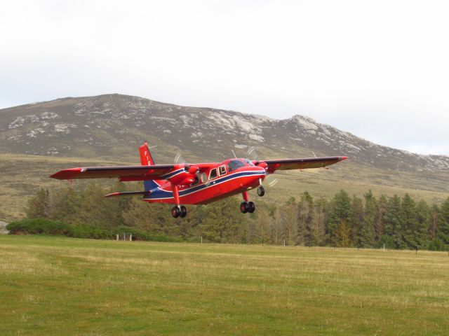 VP-FBN — - Take off from Hill Cove Airfield