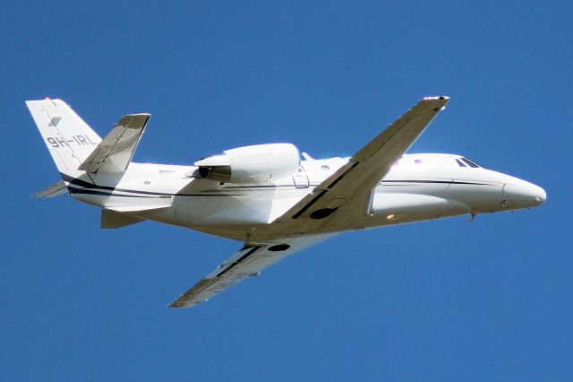 Cessna Citation Excel/XLS (9H-IRL) - Air Charter Scotland Europe Citation Excel airborne off rwy 07 on 7-Jul-23 heading for EKBI as SCO506.