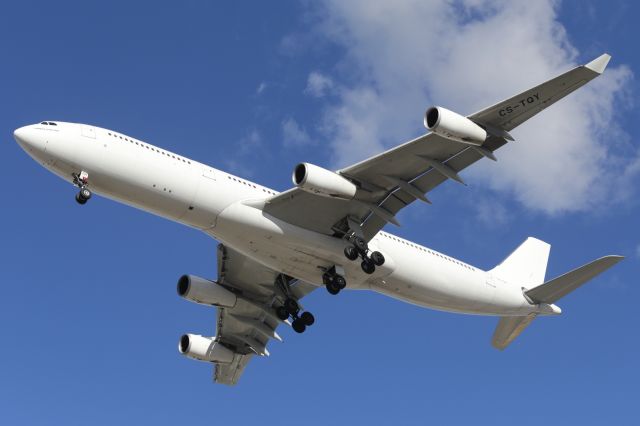 — — - Rare visitor to Townsville, an Airbus A340-300, on Charter Flight.