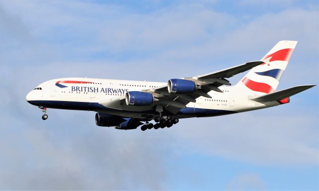 Airbus A380-800 (G-XLEF) - ba a380 training at shannon 2/11/21.