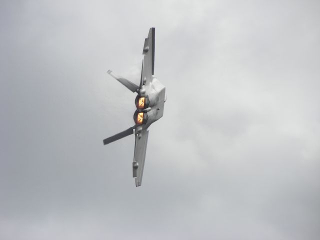 Lockheed F-22 Raptor — - MCAS Miramar Airshow 2008  San Diego,CA  The Raptor Minimum Radius Turn!