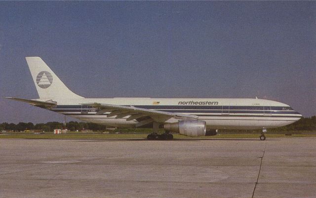 Airbus A300F4-200 (F-ODRE) - scanned from postcardbr /northeastern