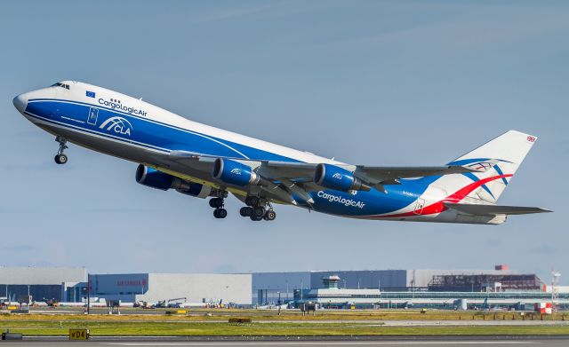 Boeing 747-400 (G-CLBA) - Only the second ever visit of a CargoLogic Air bird to YYZ here climbing off runway 24R