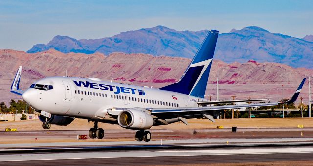 Boeing 737-700 (C-FWAF) - C-FWAF WestJet 2002 Boeing 737-7CT C/N 32747 - Las Vegas - McCarran International (LAS / KLAS)br /USA - Nevada, December 24, 2010br /Photo: Tomas Del Coro