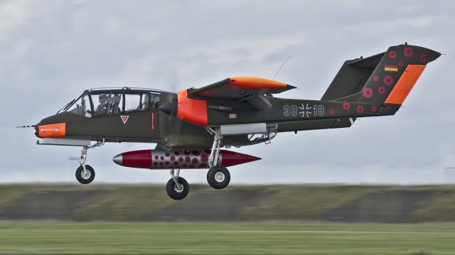 North American Rockwell OV-10 Bronco (9918) - North Rockwell Demo Teams OV-10 Bronco -RAF Scampton - 8th September 2017