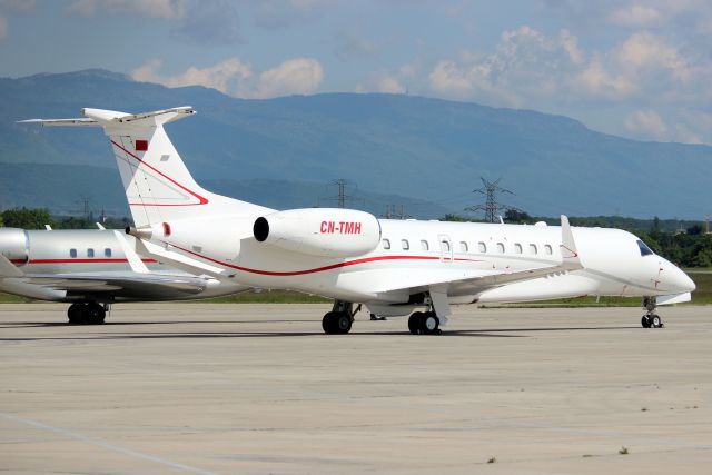 Embraer Legacy 600/650 (CN-TMH) - Parked on the P48 ramp on 22-May-23 on a four-day round trip from GMME.