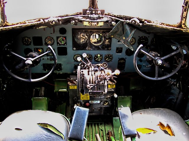 Douglas DC-3 (CUA231) - A cockpit shot of the Douglas C-47B Skytrain standing at the South African Military Museum.