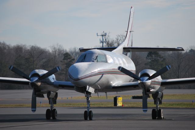 Swearingen Merlin 3 (N5441M) - WORLDWIDE AIRCRAFT SERVICES INC frosty morning on the ramp at KJQF - 12/11/14