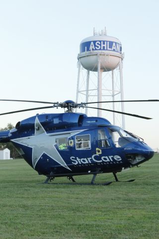 NUSANTARA NBK-117 (N155SC) - 081214 Lincoln Starcare in Ashland, NE for responder training. Messerschmitt BK117