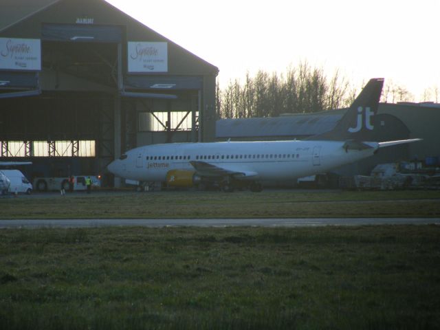 BOEING 737-300 (OY-JTF) - OY-JTF BOEING 737-382F   CN 24364/1657 OF JET TIME ON   16-01-2011 SEEN AFTER BEEN PUSHED OUT SIGNATURE HANGAR ON 16-01-2011 AND LATER DEP TO DESTINATION