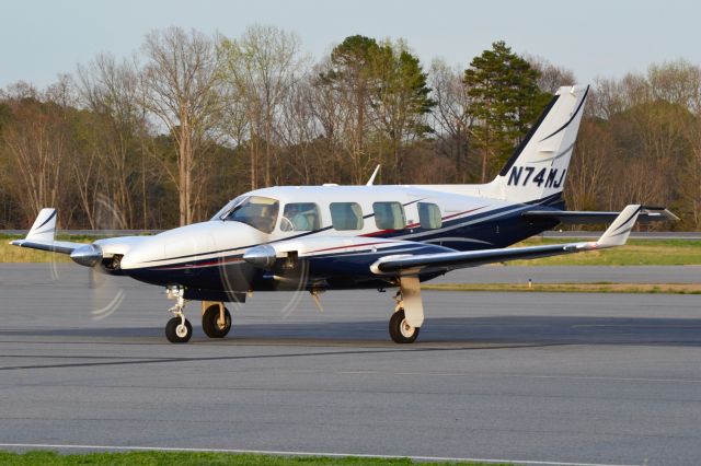 Piper Navajo (N74MJ) - YFLY LLC at KJQF - 3/29/19