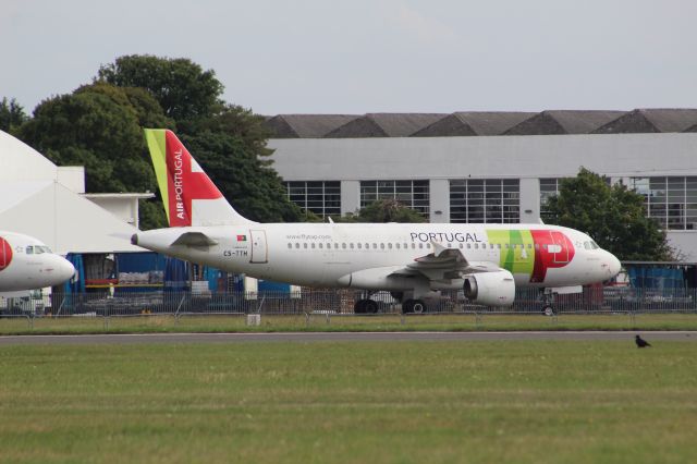 Airbus A319 (CS-TTH) - A former TAP Air Portugal A319 parked waiting to be scrapped.br /br /Location: Cotswold Kemble Airport.br /Date: 31.08.22 (dd/mm/yy).