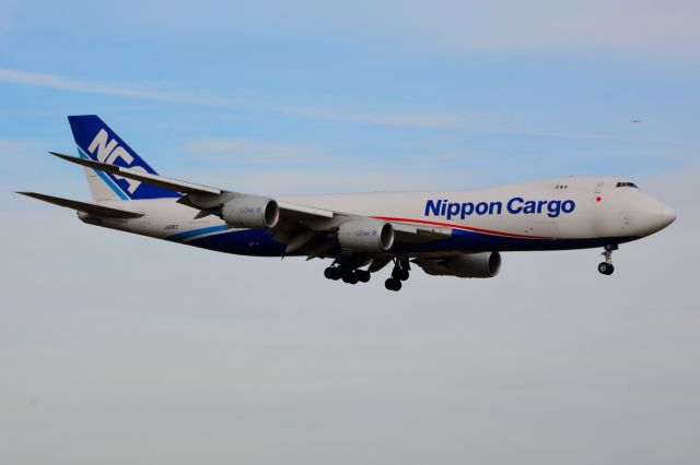 BOEING 747-8 (JA13KZ) - Nippon Cargo - JA13KZ - B747-8F - Arriving KDFW 01/31/2014