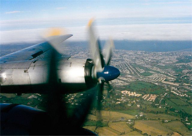 VICKERS Viscount (G-APEY) - Vickers Viscount in Flight over County Wicklow, Ireland on 1st November 1997