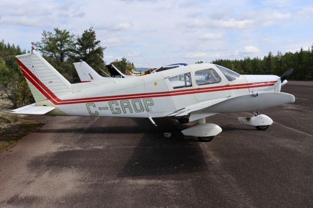 Piper Cherokee (C-GAOP) - C-GAOP Piper PA-28 Cherokee 140 RVA à CSQ4 Aéroport de Casey QC. le 02-09-2023 à 10:53