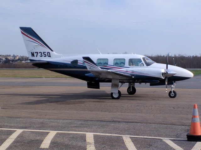 Piper Saratoga (N735Q) - Piper Navajo on the apron of KHZL