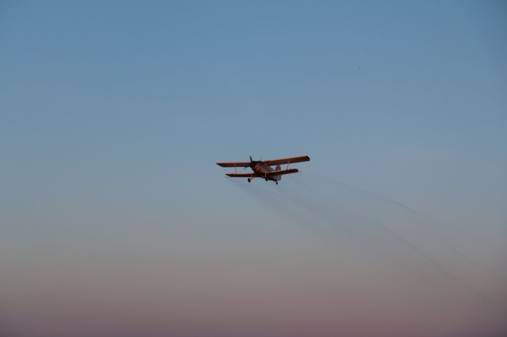 Antonov An-2 (LZ1405) - Spraying against mosquitoes over Kozloduy on 23.05.2016.