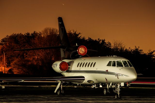 Dassault Falcon 50 (N102TF) - Night Ramp Parking