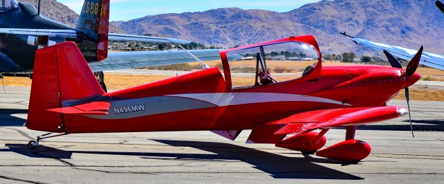 Vans RV-4 (N496MW) - N496MW 1997 WONDER MICHAEL S RV-4 s/n 2510 - 21st Annual Apple Valley Airshow and NAPA Car Show  br /br /KAPV - Apple Valley Airportbr /Photo: Tomás Del Corobr /October 12, 2024