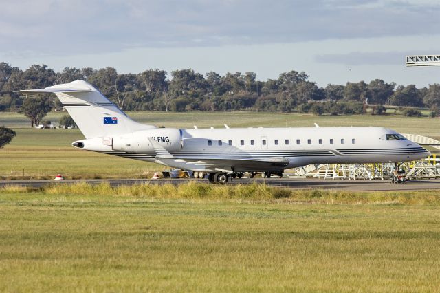 Bombardier Global Express (VH-FMG) - FMG Air (VH-FMG) Bombardier BD-700-1A10 Global Express at the Douglas Aerospace hangar.