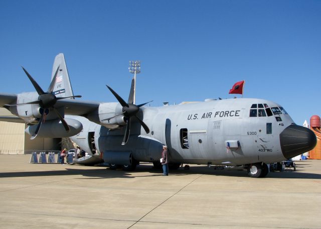 Lockheed C-130 Hercules (96-5300) - At Barksdale Air Force Base. WC-130J Hercules Hurricane Hunter. Look at those beautiful props!