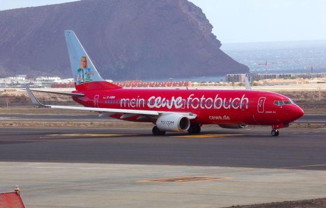 Boeing 737-800 (D-ABMV) - CEWE Fotobuch Liverybr /Diverted from Funchal to Tenerife South (Reina Sofía Airport)