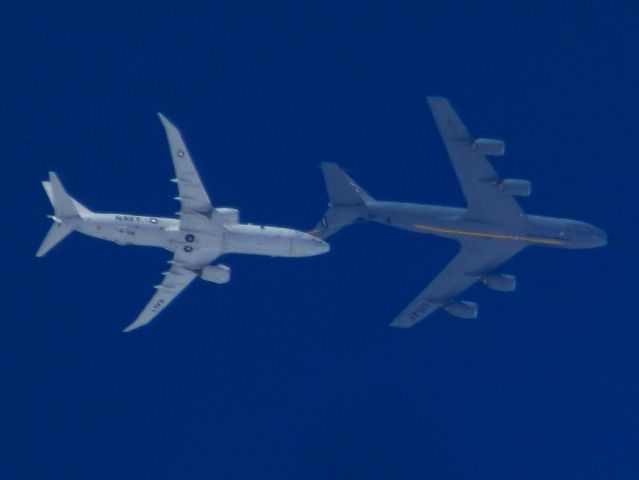 Boeing P-8 Poseidon (16-8434) - VP-45 "Pelicans" P-8 Poseidon being refueled by INDY82 (KC-135)