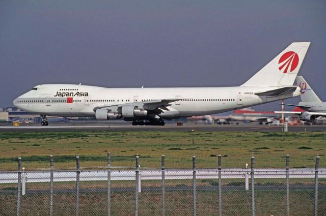 BOEING 747-100 (JA8128) - Departure at Narita Intl Airport Rwy34 on 1993/11/23