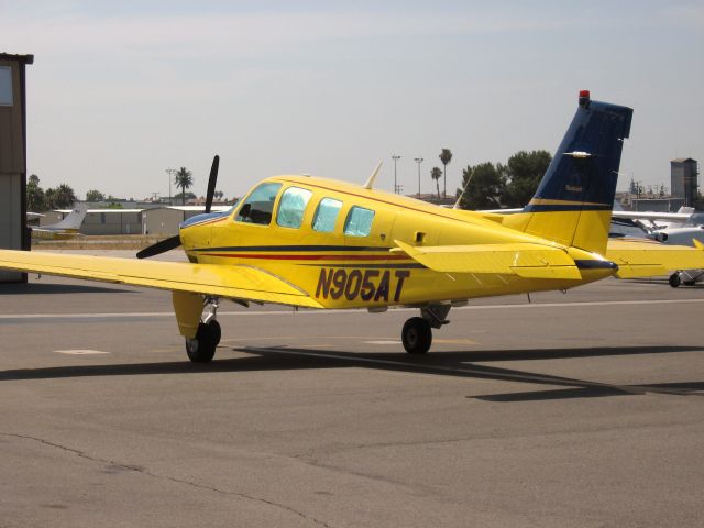 Beechcraft Bonanza (36) (N905AT) - Parked at Fullerton