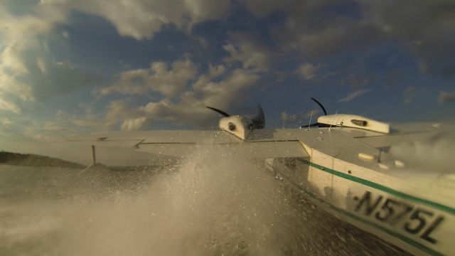 Grumman G-44 Widgeon (N575L) - Taking off at Harding Lake, Alaska