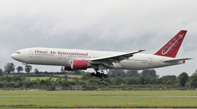 Boeing 777-200 (N846AX) - omni b777-2u8er n846ax landing at shannon 24/7/20.