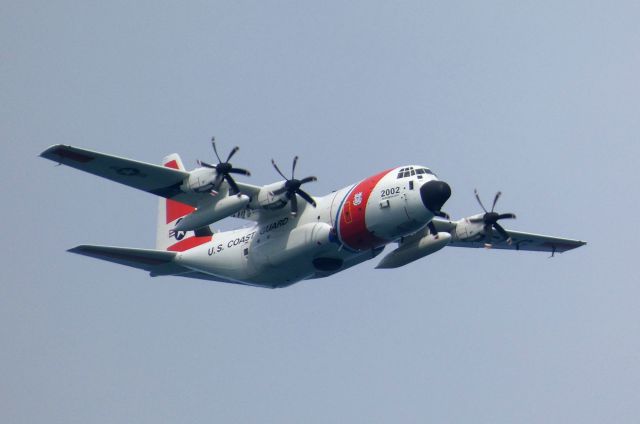 Cessna 140 (N2002) - USCG heading south over Nags Head, NC out of Elizabeth City, NC Fall 2022.