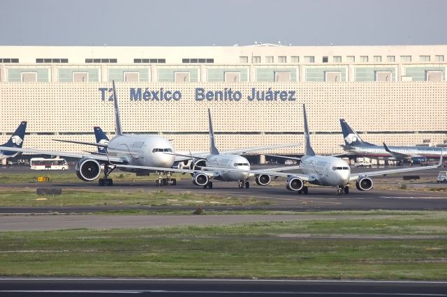 Boeing 737-700 (XA-AGM) - The Family Aeromexico Two 737s and one 777 (Zapatotes).